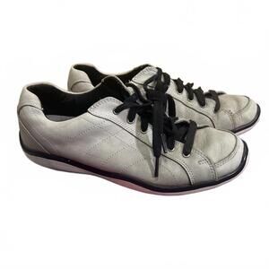 FootJoy LoPro Womens Spikeless Golf Shoes Gray Leather Sneakers Size 8 M